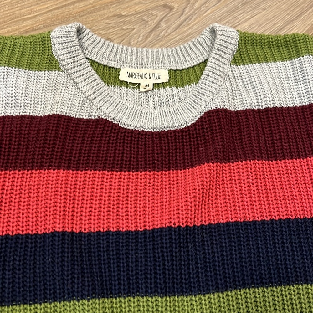Boxy Fit Striped Sweater - Picture 2 of 3